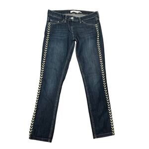 Isabel Marant Etoile Women’s Denim Blue Jeans Side Stripe EU 38 US Size 6